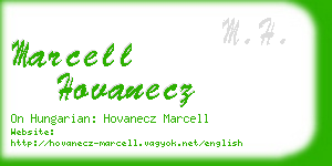 marcell hovanecz business card